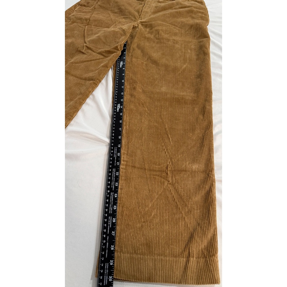 LL Bean Comfort Waist Corduroy Pants Mens 36 Tan Brown Wide Wale Cotton 278899 - Picture 2 of 7